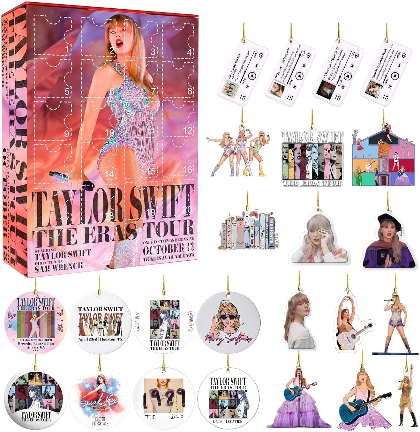 Amazon.com: 1989 Taylors Christmas Advent Calendar Keychain, 24 Days  Christmas Advent Calendar 2023 Countdown Calendar for Kids Adult, Cute  Cartoon Taylors Ornament Xmas Keychain Vacation Gifts Idea (01) : Home &  Kitchen