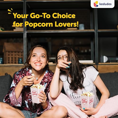 Miniatura 25 de kedudes Bolsas de palomitas de maíz de noche de cine para fiesta (40 unidades) – Cubos de papel para palomitas de maíz – Bolsas de palomitas de maíz