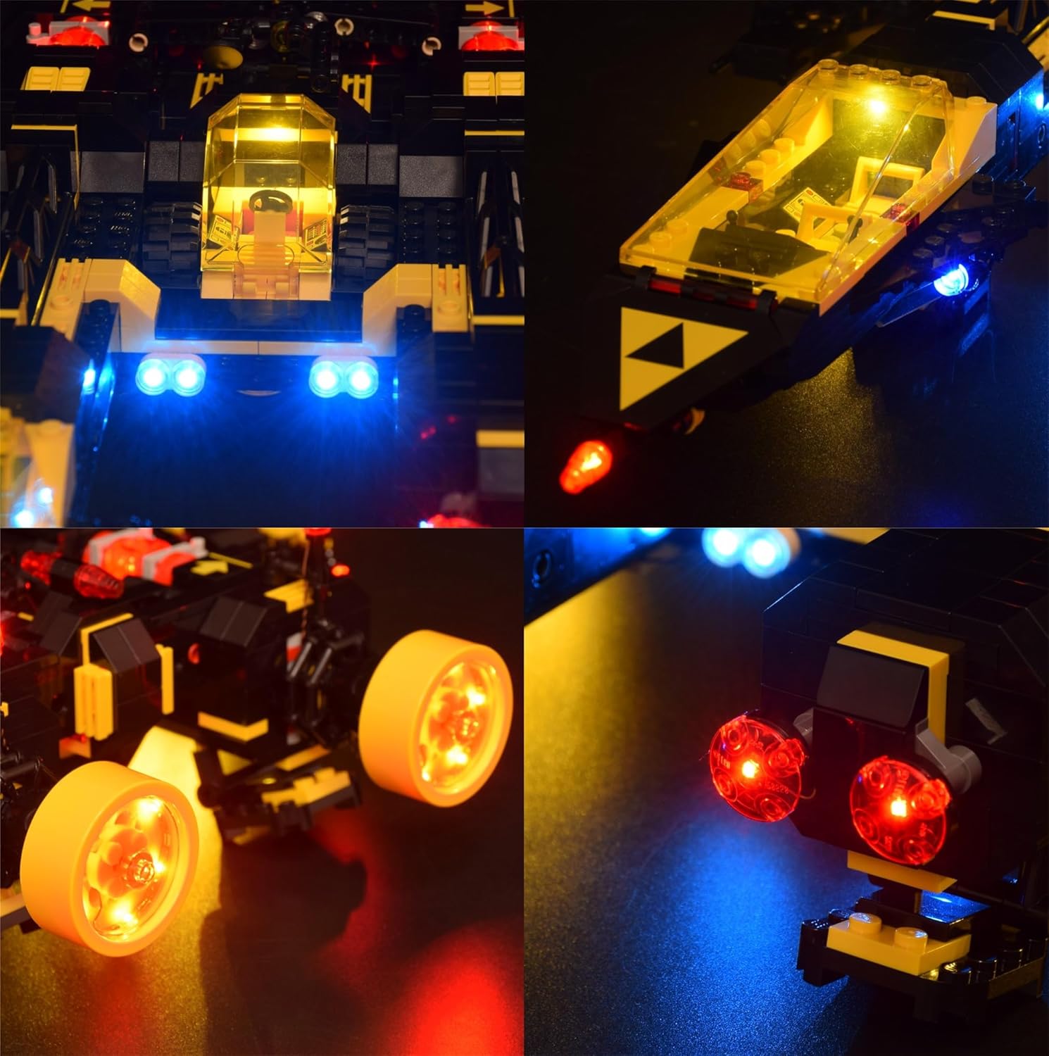 LightGo LED Lighting Kit Designed for Lego 10355 Compatible with Blacktron Renegade Building Set - Not Include Model (Remote Version)