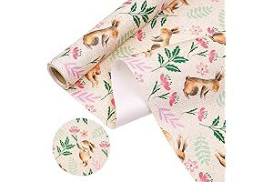 WRAPAHOLIC Rabbit-Themed Easter Floral Drawer Liners