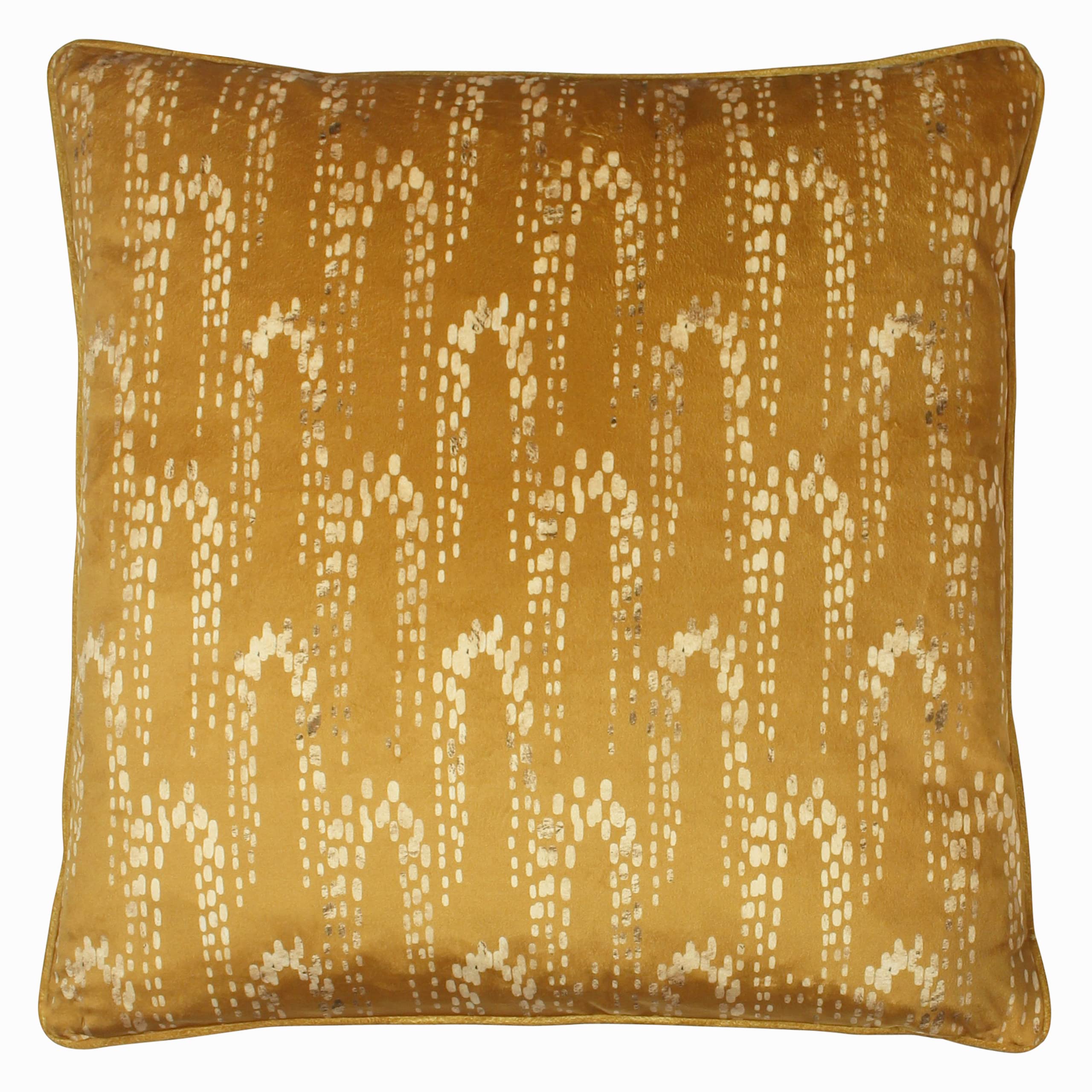 furn. Wisteria Polyester Filled Cushion, Polyester, Gold
