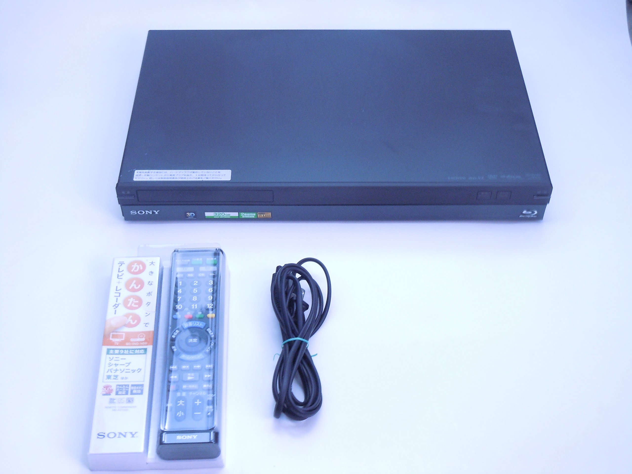 SONY ブルーレイレコーダー 500G 2番組録画 BDZ-AT700 説明書 B-CAS 