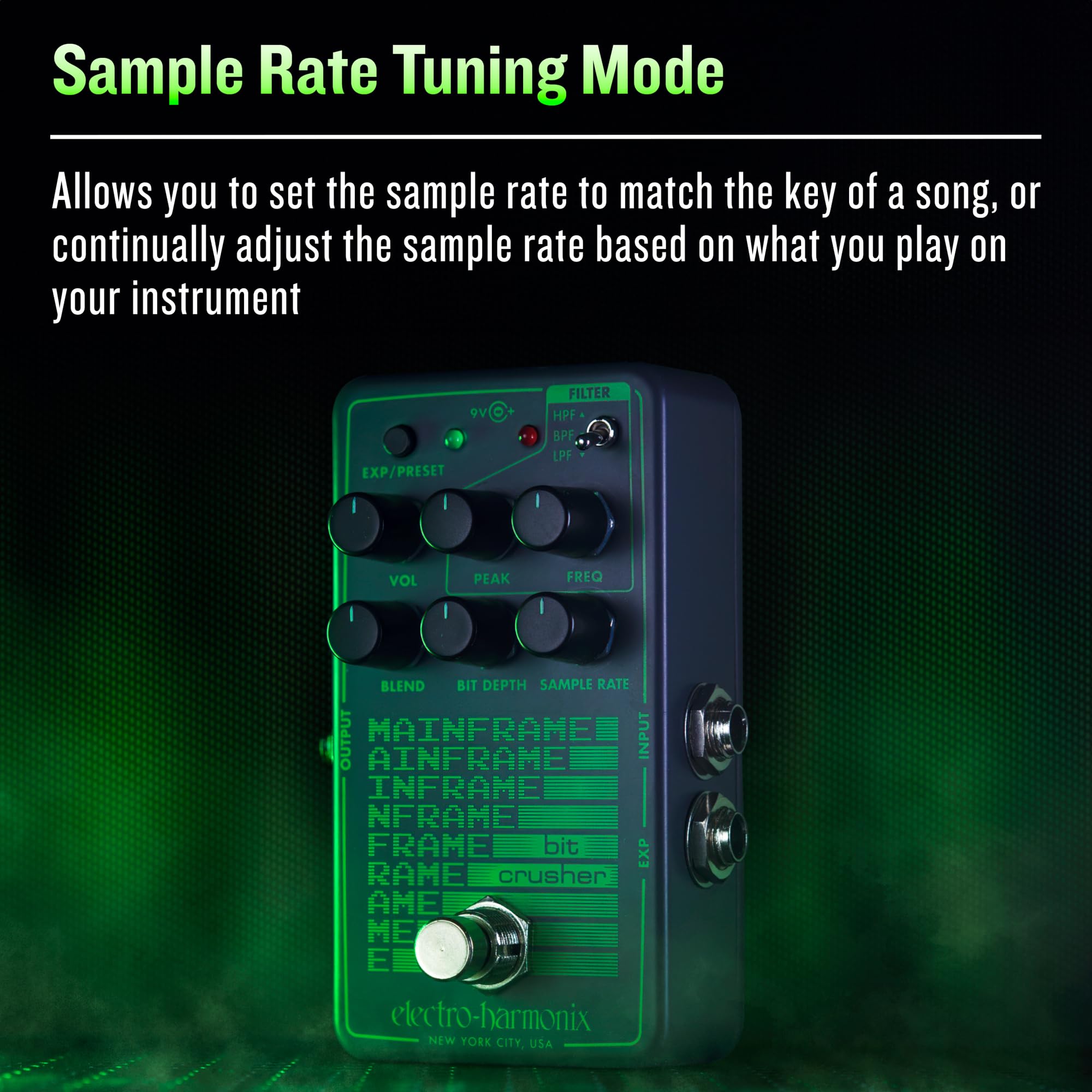 Electro-Harmonix Mainframe Bit Crusher Pedal