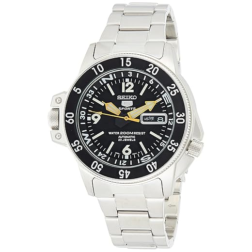 Seiko Men's SKZ211K1 Five Sports Stainless Steel Automatic Watch