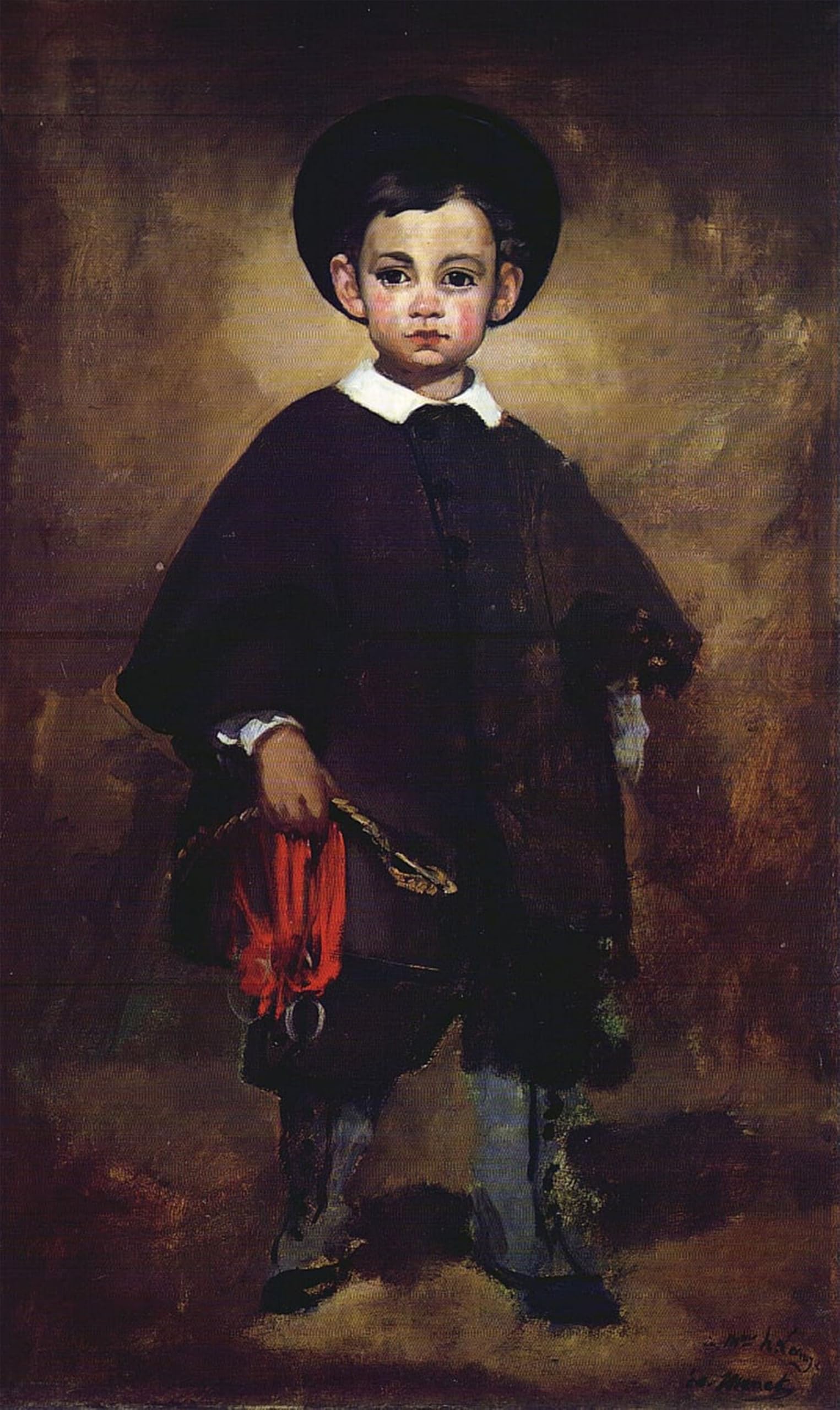 Artxlxxbn No Frame Famous Prints Artwork Pictures Poster Painting Art Little Lange By Edouard Manet Artwork Landscape Pictures For Home Decor 60X90cm