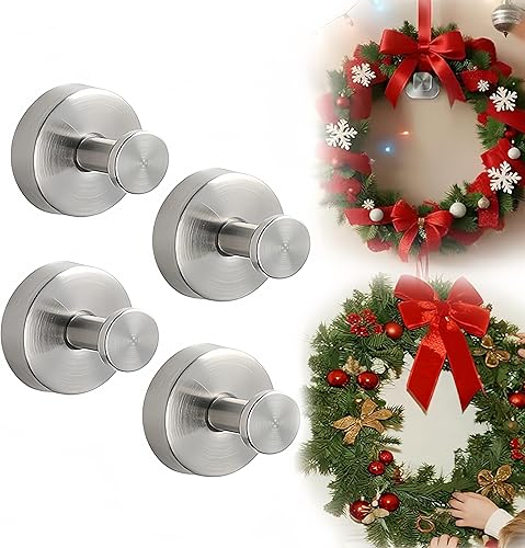 Miniatura 10 de Ganchos de ventosa para coronas en vidrio, ganchos para toallas sin taladro, ganchos de acero inoxidable impermeables con ventosa para colgar