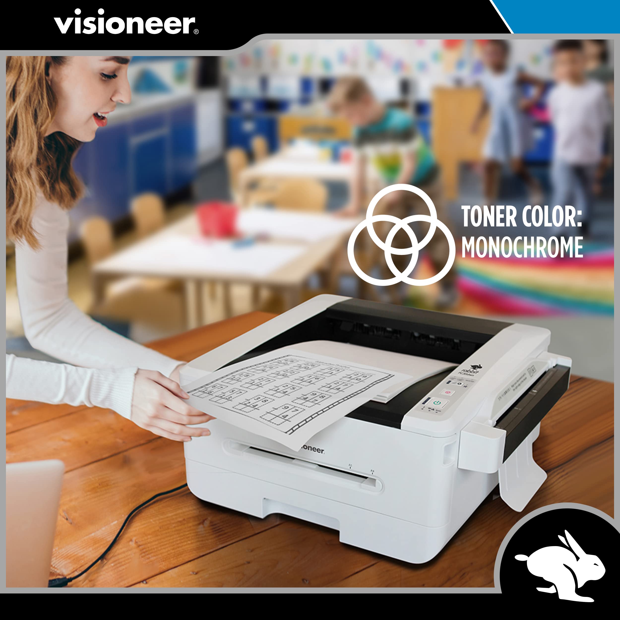 Visioneer Cartuccia di toner per stampante laser di ricambio per stampante laser Rabbit PC30dwn / copia macchina, resa 3.000 pagine
