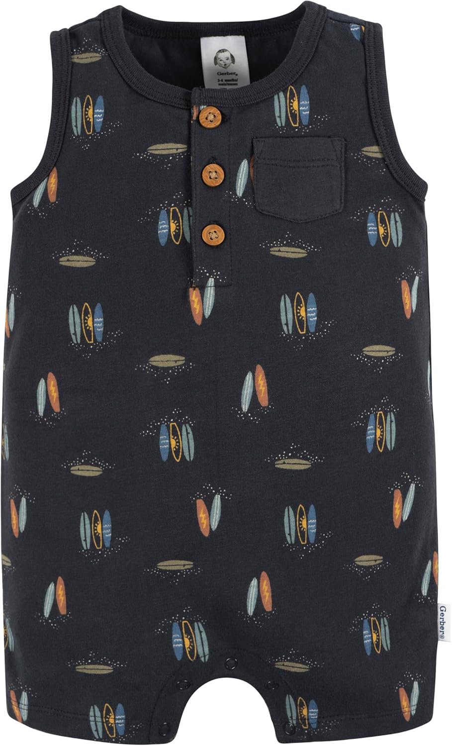 Gerber baby-boys Short Leg and Long Leg Romper Set - Image 3