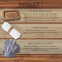 Vista 4 de Bandeja de bañera de madera Temple Spring, accesorios de baño de acacia, bandeja de baño para tina, elementos esenciales para spa en casa, tablero