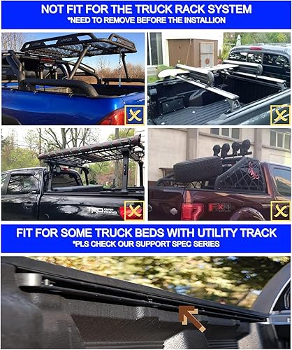 Miniatura 8 de Cubierta rígida de tres pliegues para caja de camioneta de 5.0 pies para Nissan Frontier 2005-2025  Cubierta Tonneau Suzuki Equator 2009-2012