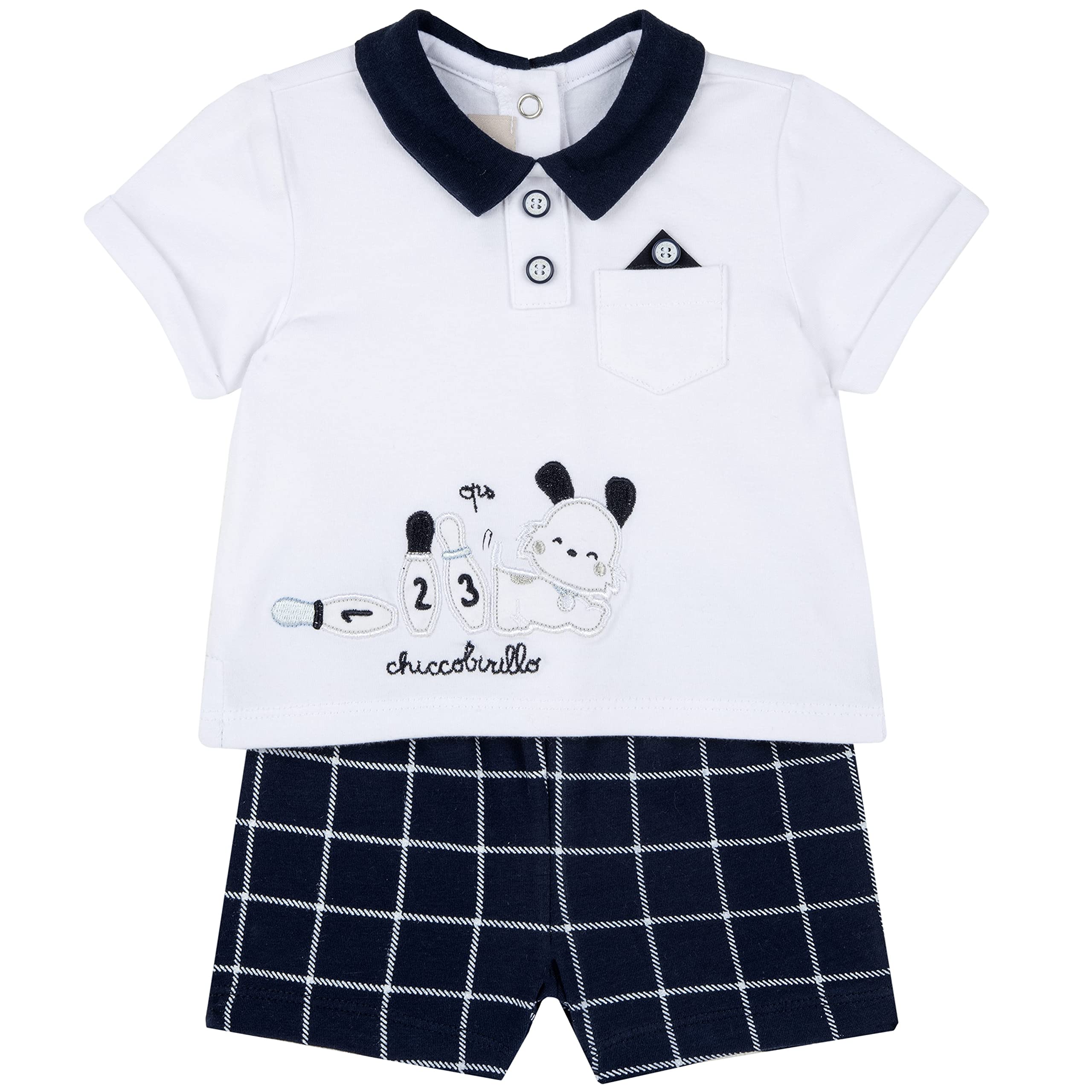 Chicco Baby Set Poloshirt + Kurze Hose für Jungen