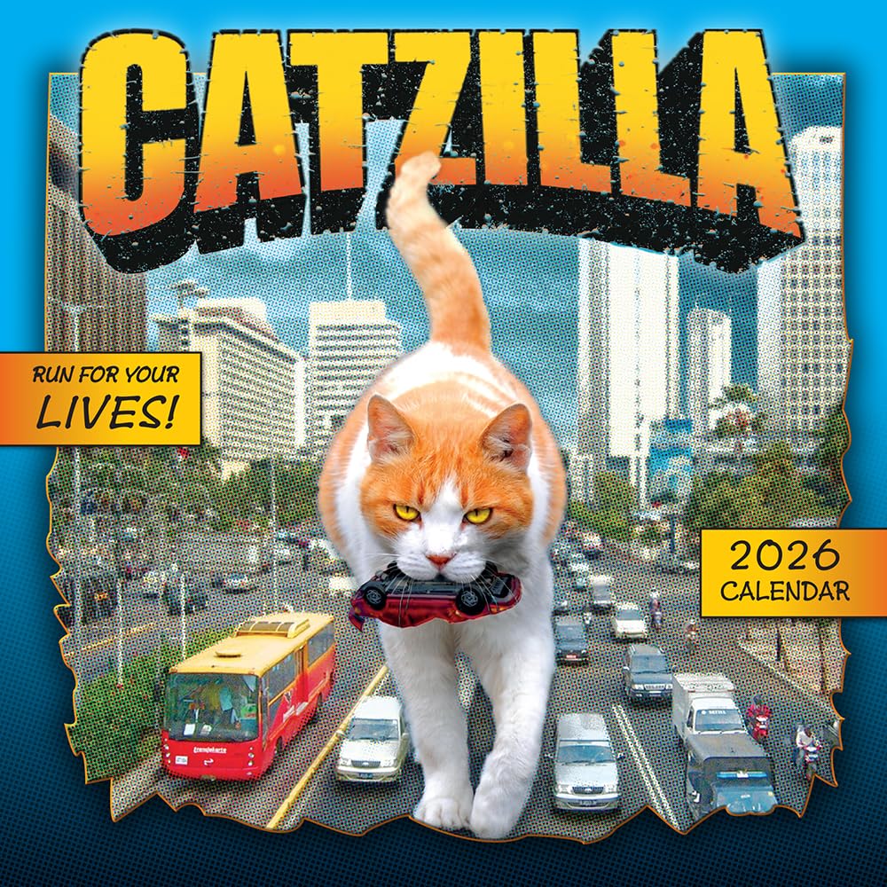 Catzilla 2026 Mini Calendar, 7" x 7" โ image 1