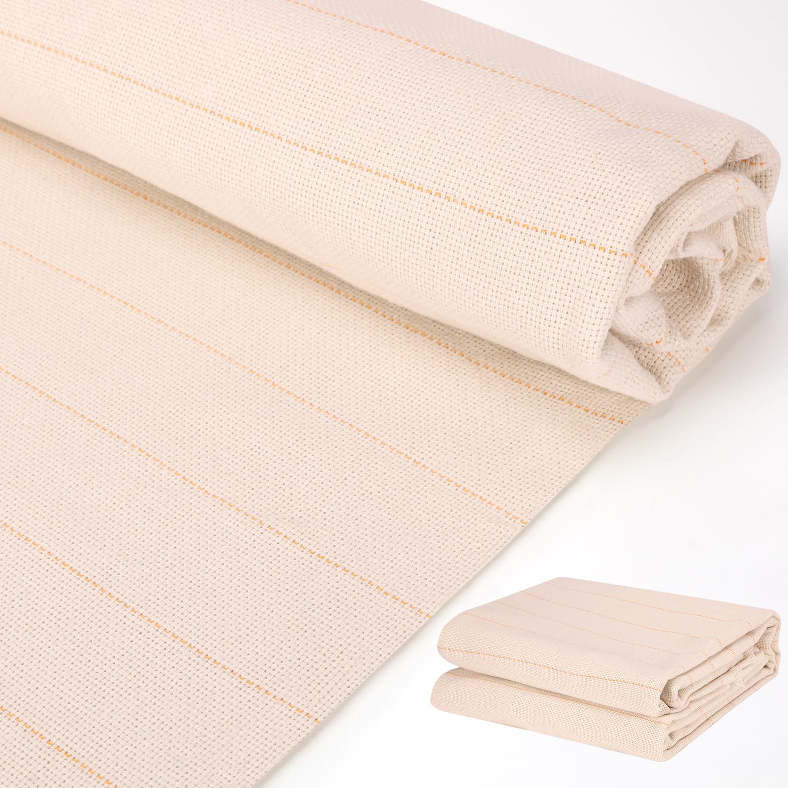 Magipipe79" x 79" Large Tufting Cloth, Monks Cloth with Marked Lines, Tufting Fabric for Punch Needle, DIY Carpet Punching