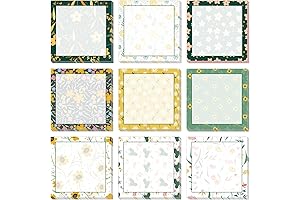 Floral Sticky Notes: Hues of Nature for Your Notes
