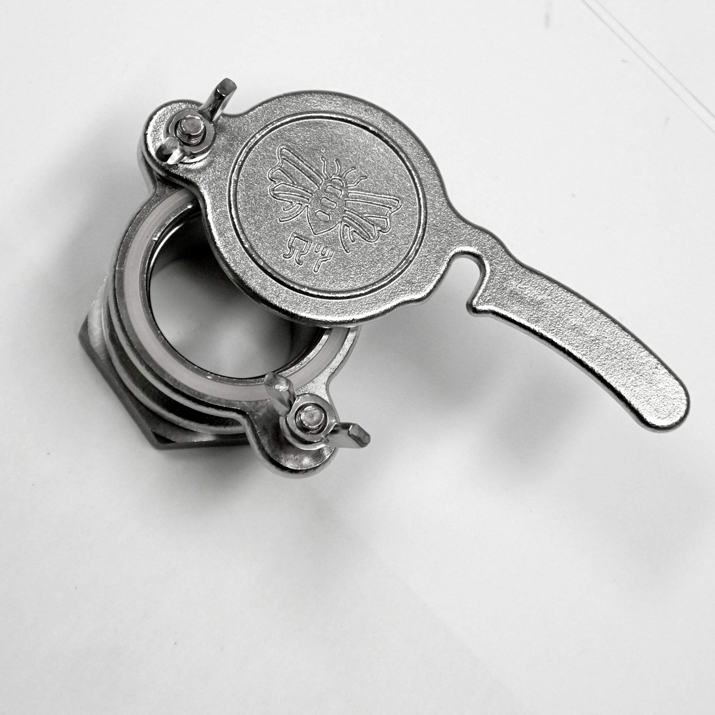 Fischer Edelstahl Honigabfüllkübel 30 Liter mit Quetschhahn und Spanndeckel | mit Edelstahl-Deckel, Spannverschluss und Honigquetschhahn , lebensmittelecht, für Honig , Küchen-, Gastro-oder Futter-Eimer