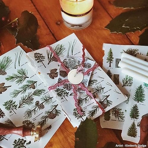 Miniatura 6 de UNIQOOO Pistola de pegamento translúcido esmerilado para sellar cera para sello de cera, ideal para invitaciones de boda, sobres de tarjetas,