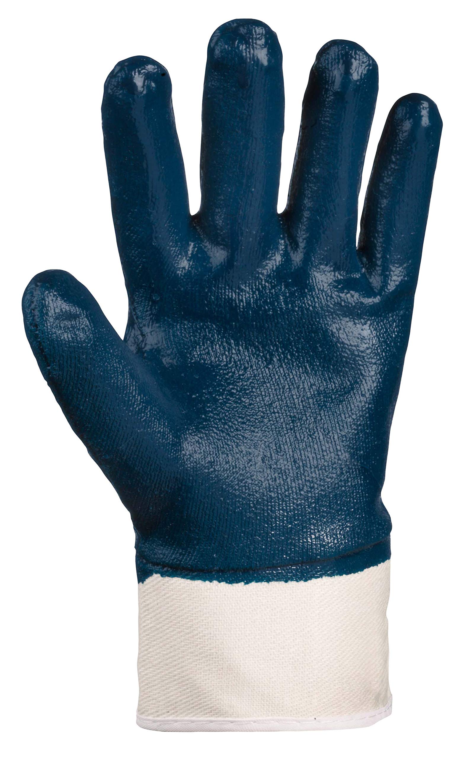 (12 Paar) teXXor Handschuhe Nitril-Handschuhe STULPE 12 x beige/blau 8