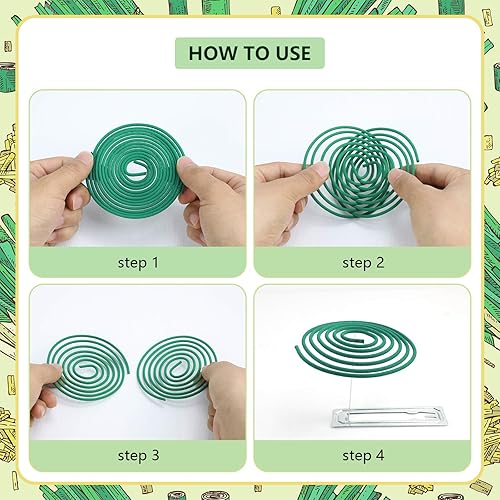 Miniatura 3 de SCENTORINI Varillas de incienso de citronela, bobinas de citronela para acampar al aire libre, patio, porches, 12 inciensos crudos con 48 bobinas