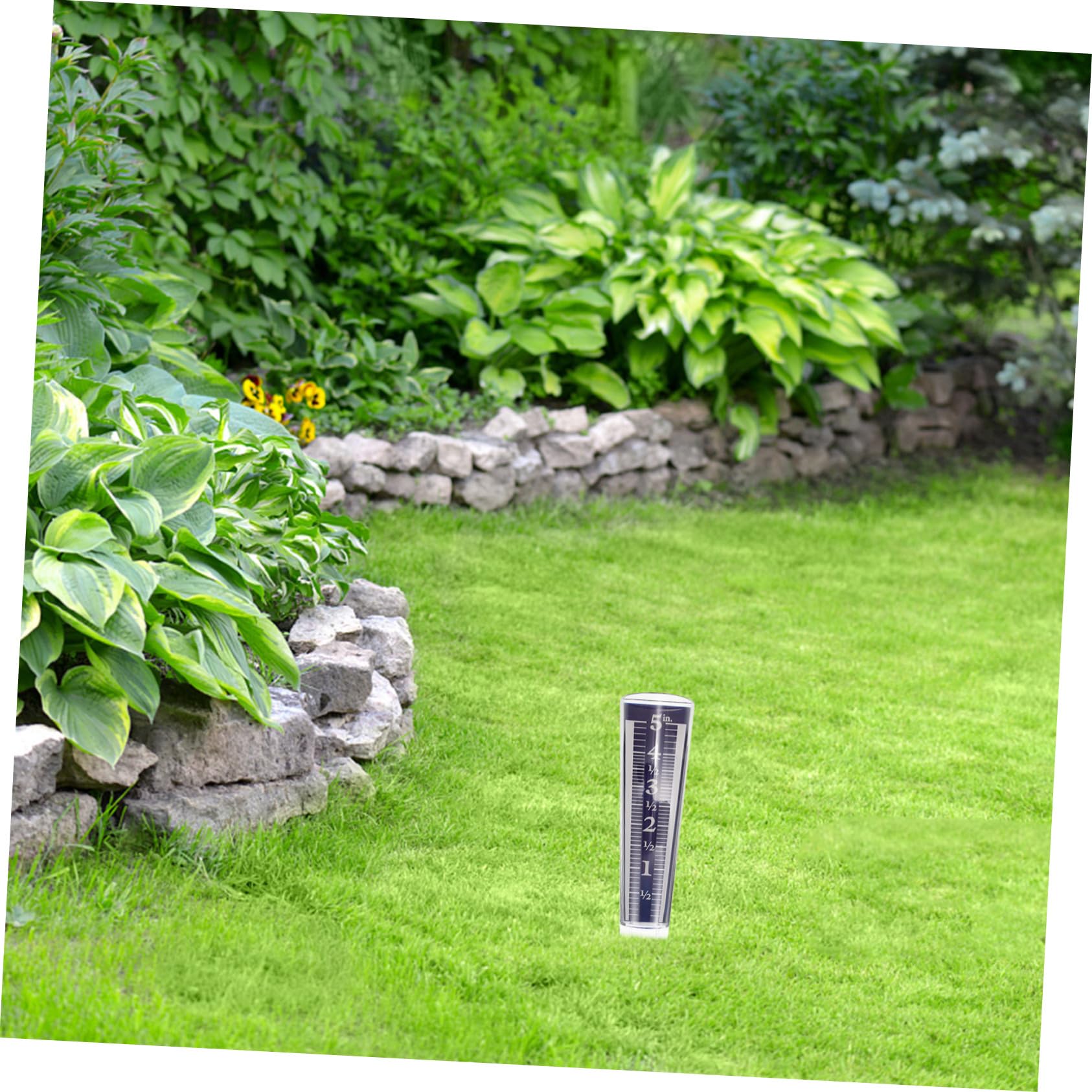 Mipcase 5stücke Rain Gauge Transparent Mit Erdspieß Präzises Messgerät Für Niederschlag Garten Und Und Klare Regenmessung Für Gartenliebhaber Und Wetterbeobachter
