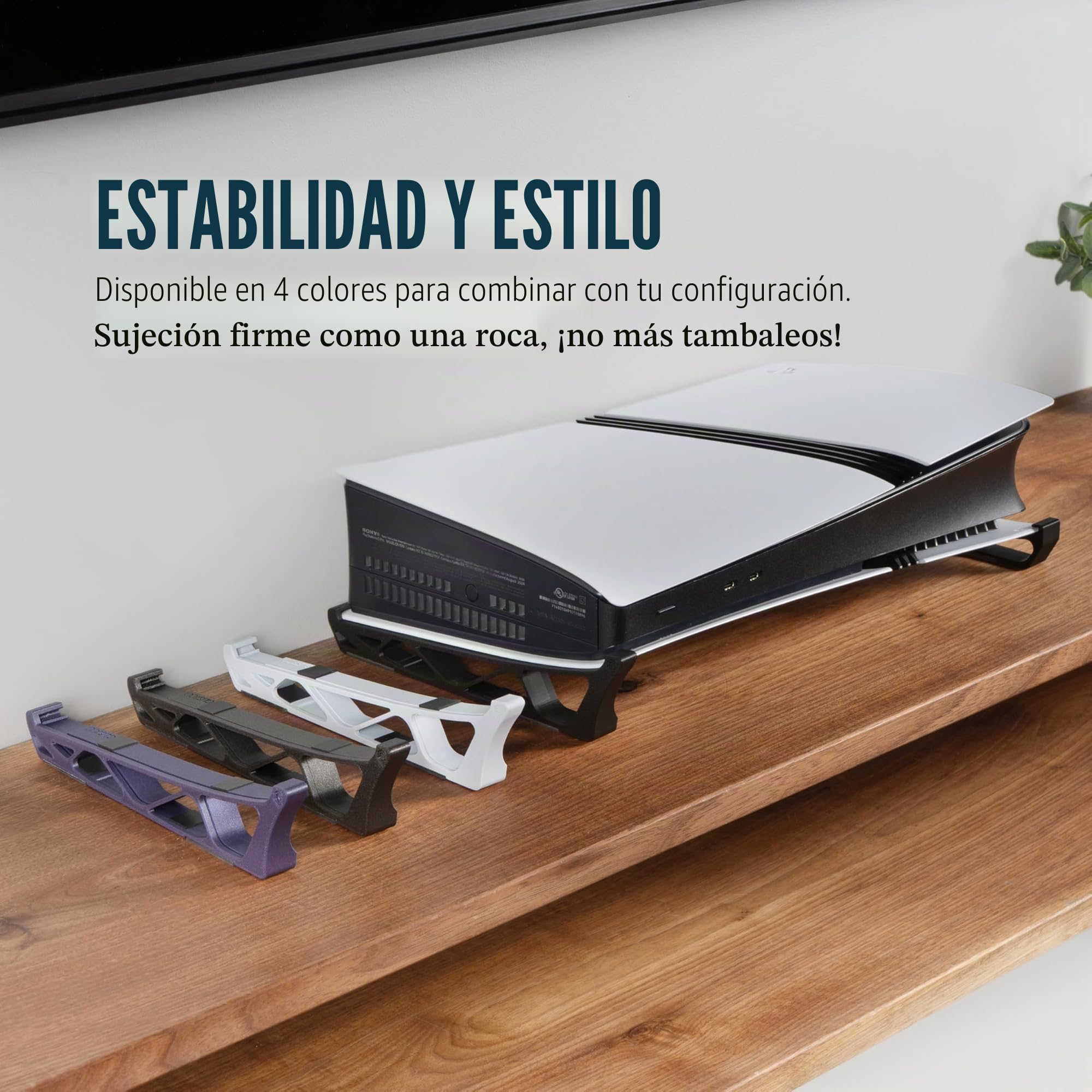 Glistco Patines - Soporte horizontal para PS5 Pro compatible con Disc & Digital Edition [PlayStation_5] (negro)