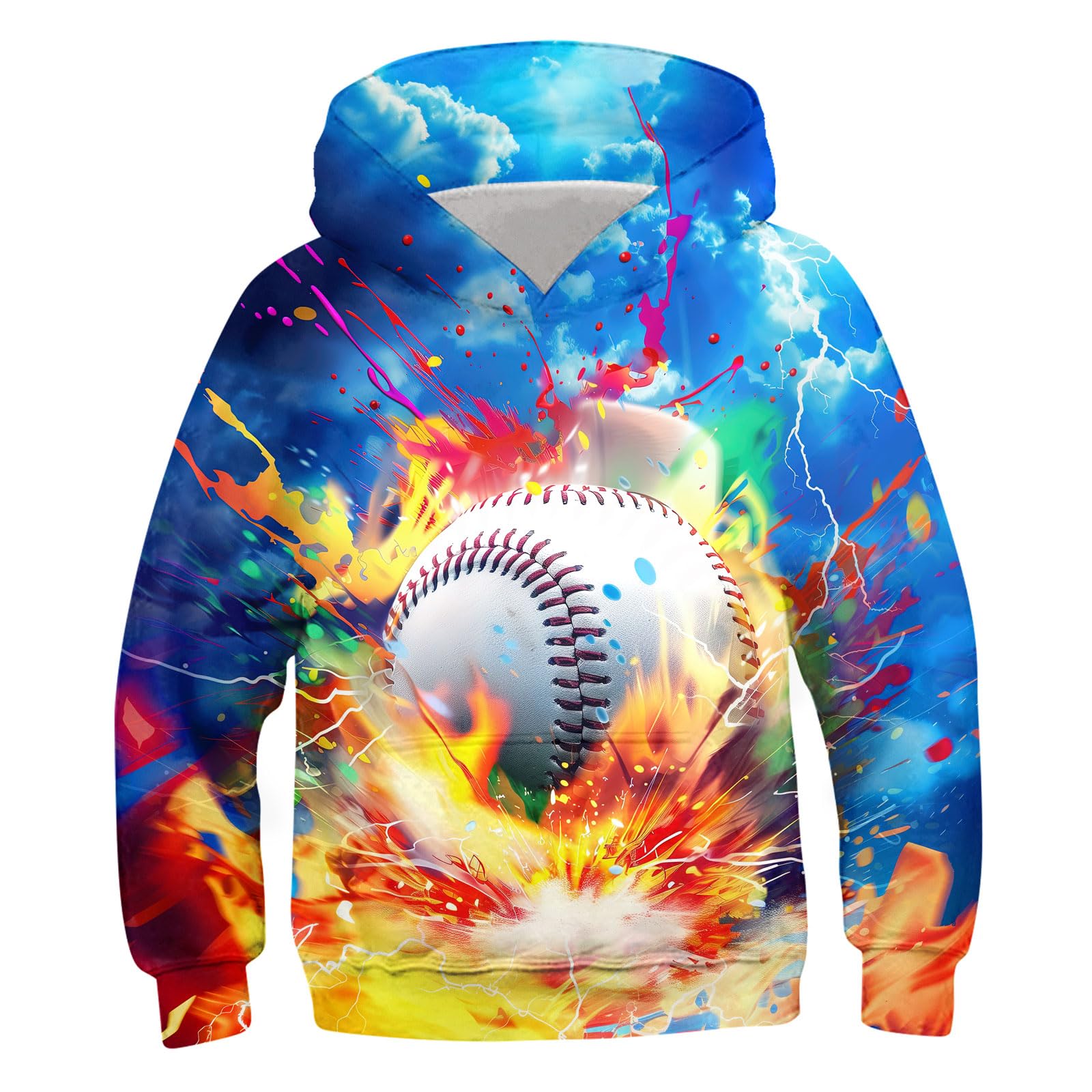 Belovecol Boys Hoodies 3D Printed Hooded Sweatshirts with Pocket for 6-16Y