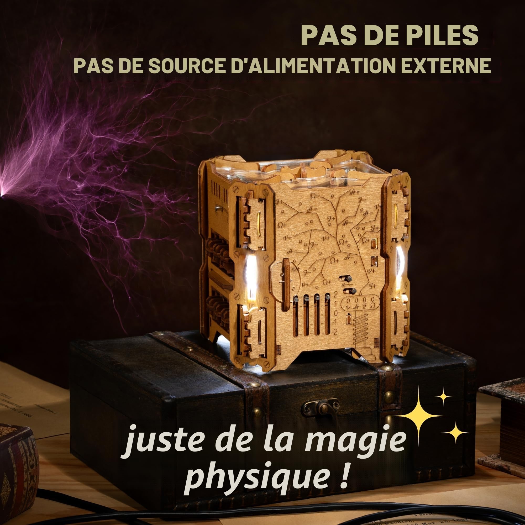 Puzzle Potato Tesla Puzzle Box - Escape Room Jeu avec Puzzles électroniques - Boîte à Puzzle - Jeu de Puzzle pour Adultes - Coffret Cadeau Brainteaser