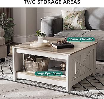 MULTI LOW TABLE-F 115cm x 60cm オールブラック Amazon.com: Tribesigns Coffee Table Square LED Center Table