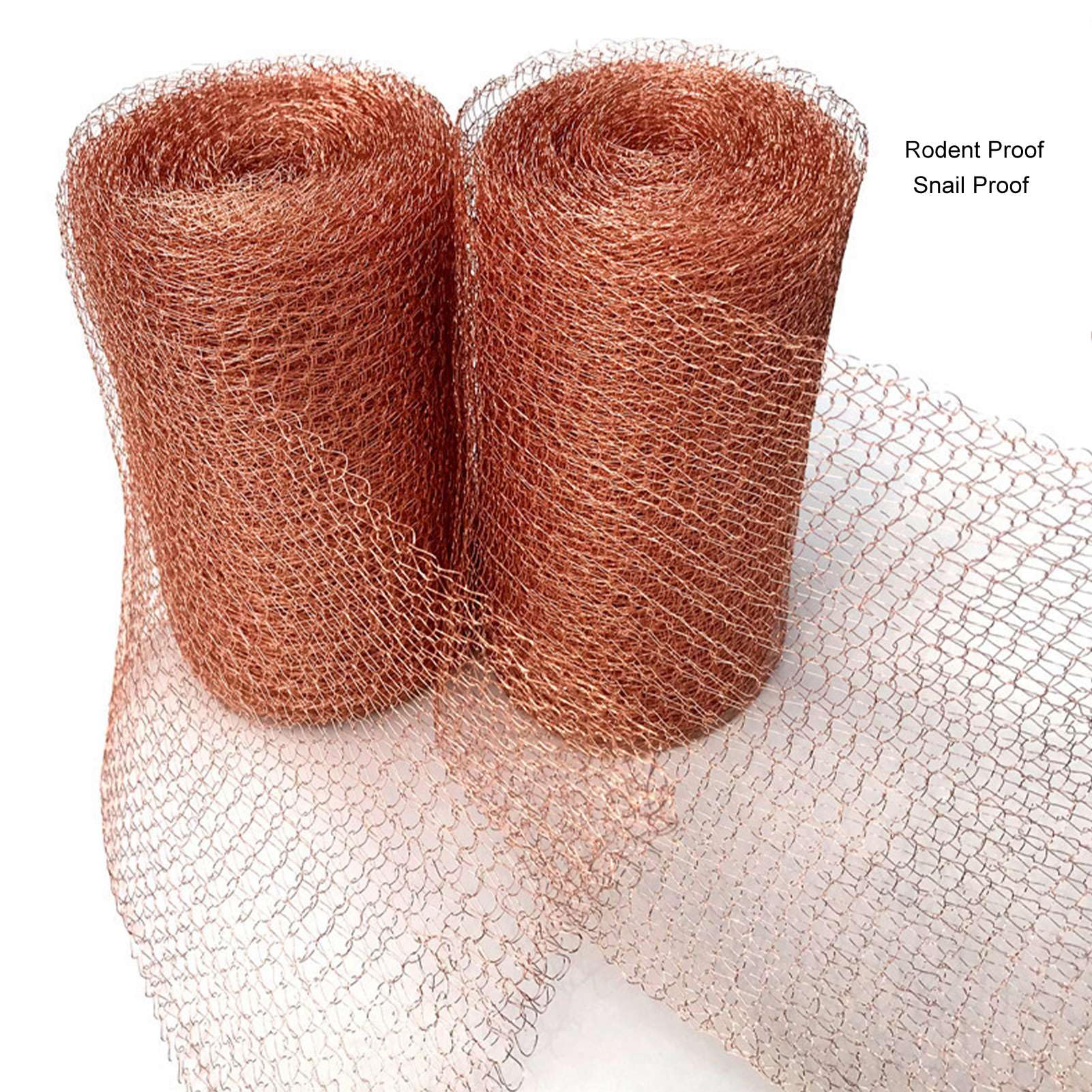 Copper Mesh Roll Double Layer Design Prevents Unwanted Guests Red Copper Multi Functional for Home and Garden Use