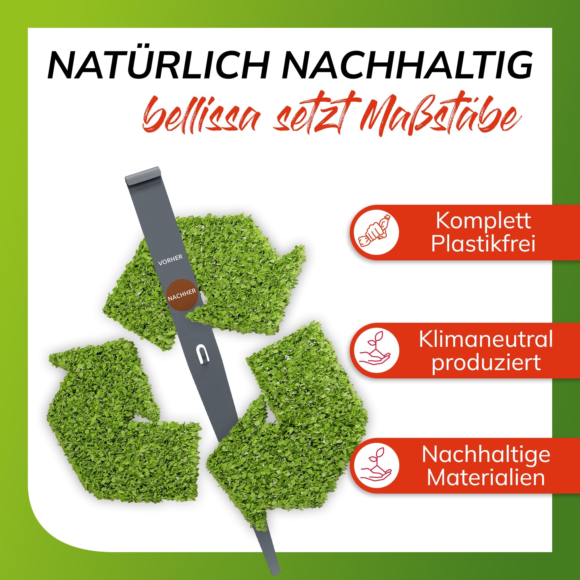 bellissa Bodenanker-Fixierung Rasenkanten 15er-Set Cortenstahl 20 cm | Robuster Erdspieß feuerverzinkt für zusätzliche Stabilisierung von Beetabgrenzungen, Beeteinfassungen & Beetbegrenzung