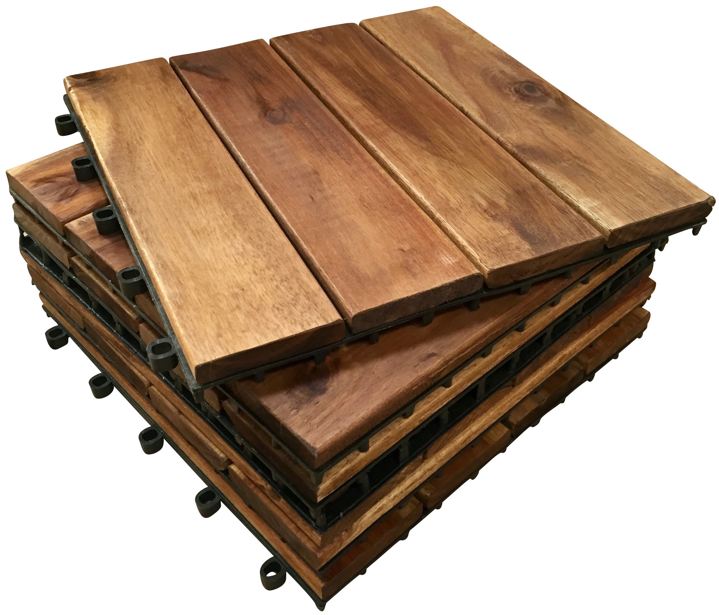 Buy ClickDeck 4Slat Extra Thick Wooden Interlocking Acacia Hardwood