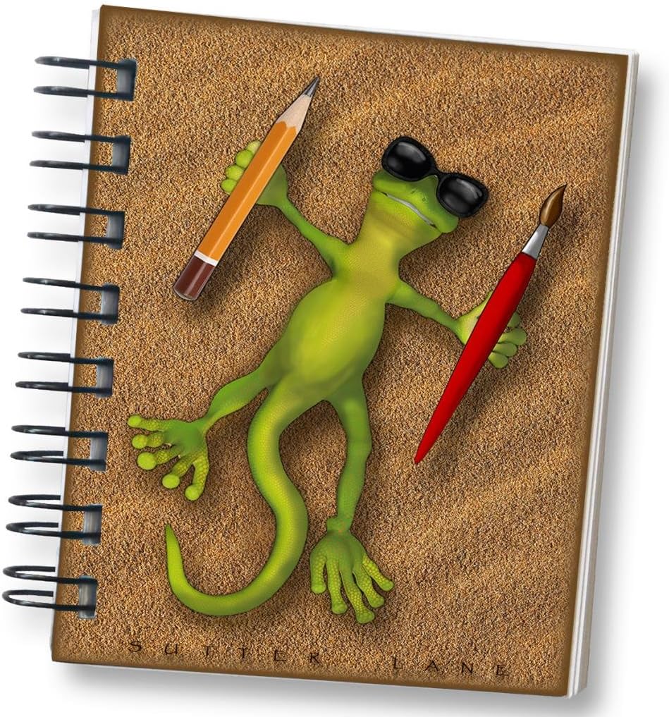 Sketchbook for Drawing and Mixed Media 4"x5", Kid Lizard - Pocket Size Blank Spiral Bound Artist Drawing Pad/Sketch Journal