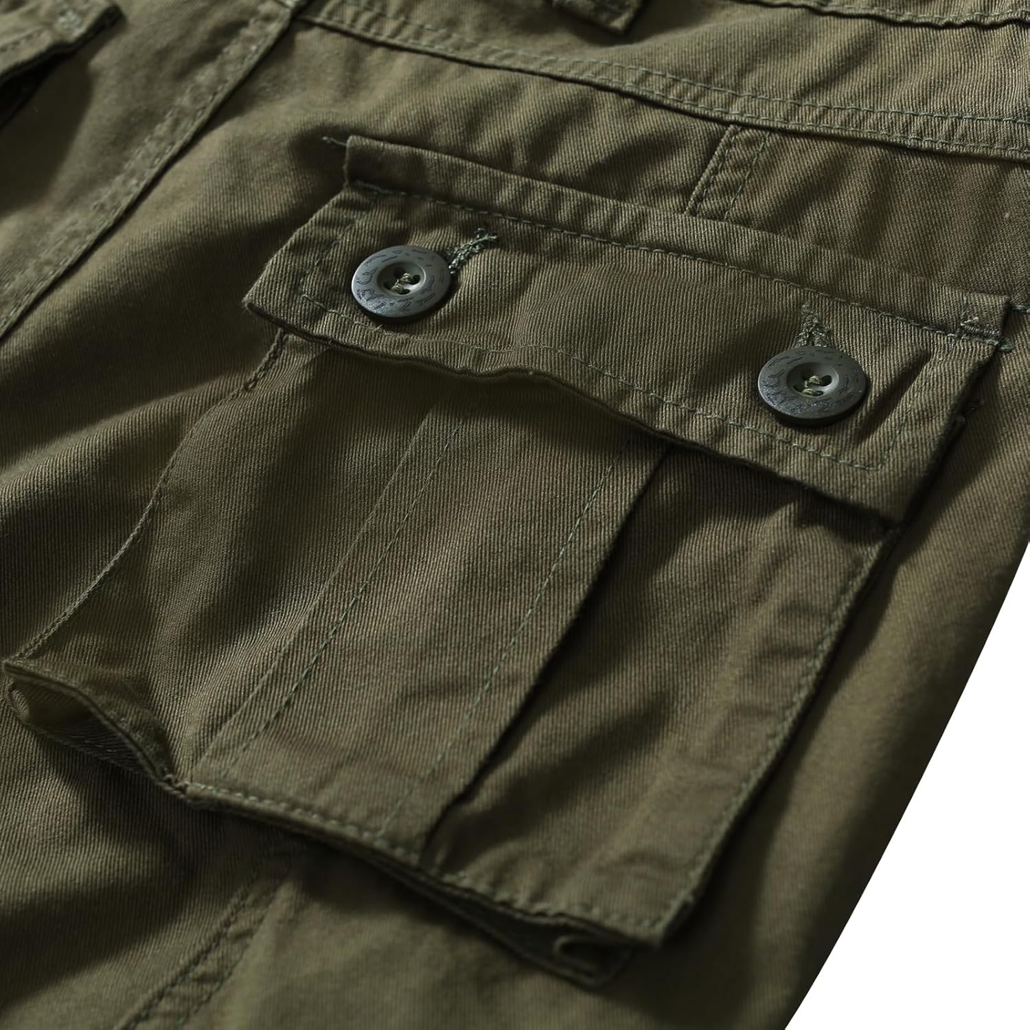Sobrisah Mid Low Rise Cargo Pants for Men Youth Comfy Cotton Casual Streetwear Military Combat Work Trousers(No Belt)
