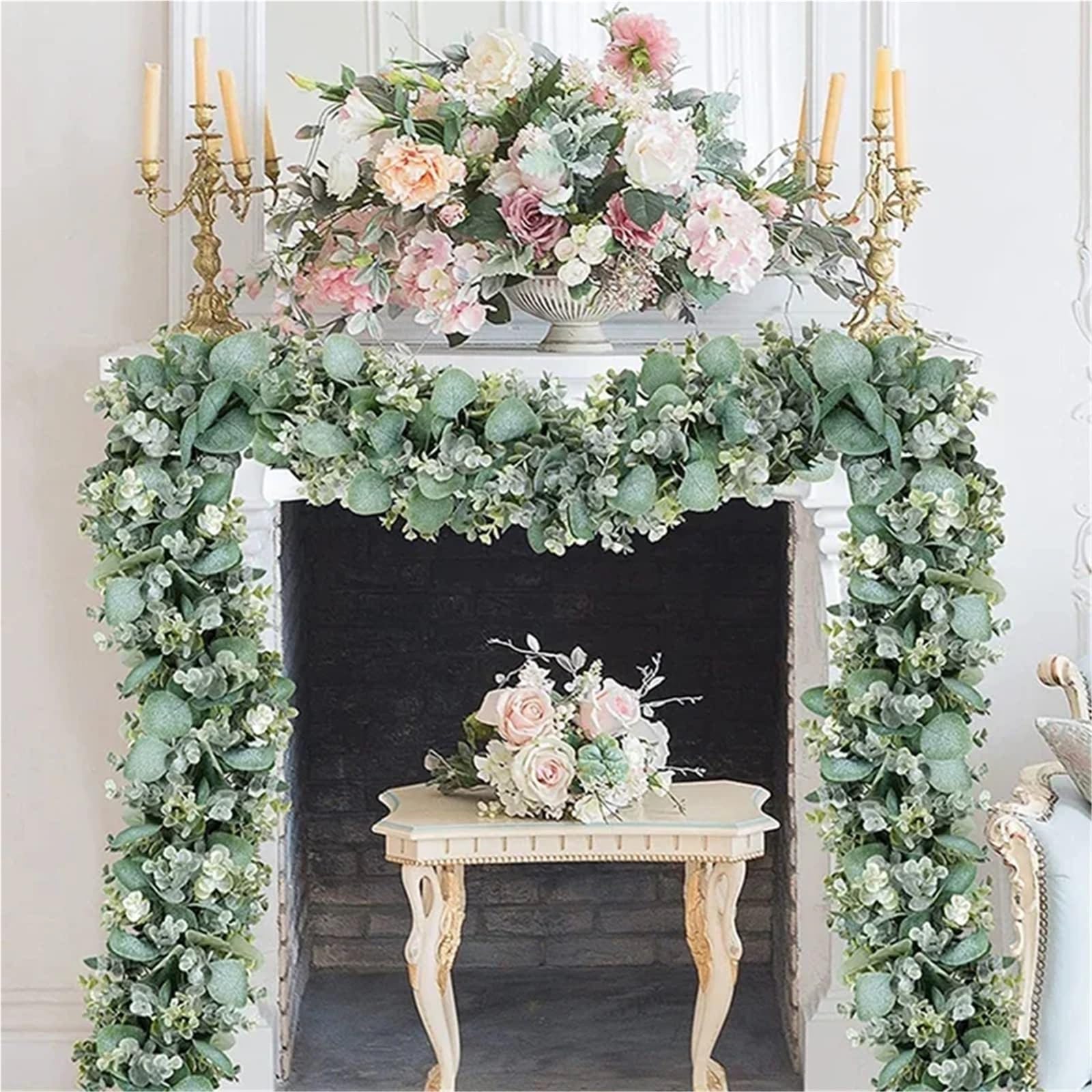 Künstliche Greenery Girlande künstliche Blumen, 1 stücke 175cm Girlande Blatt Seide Ivy Wandbehang Garland Home Hochzeit Party Decor for Dekoration