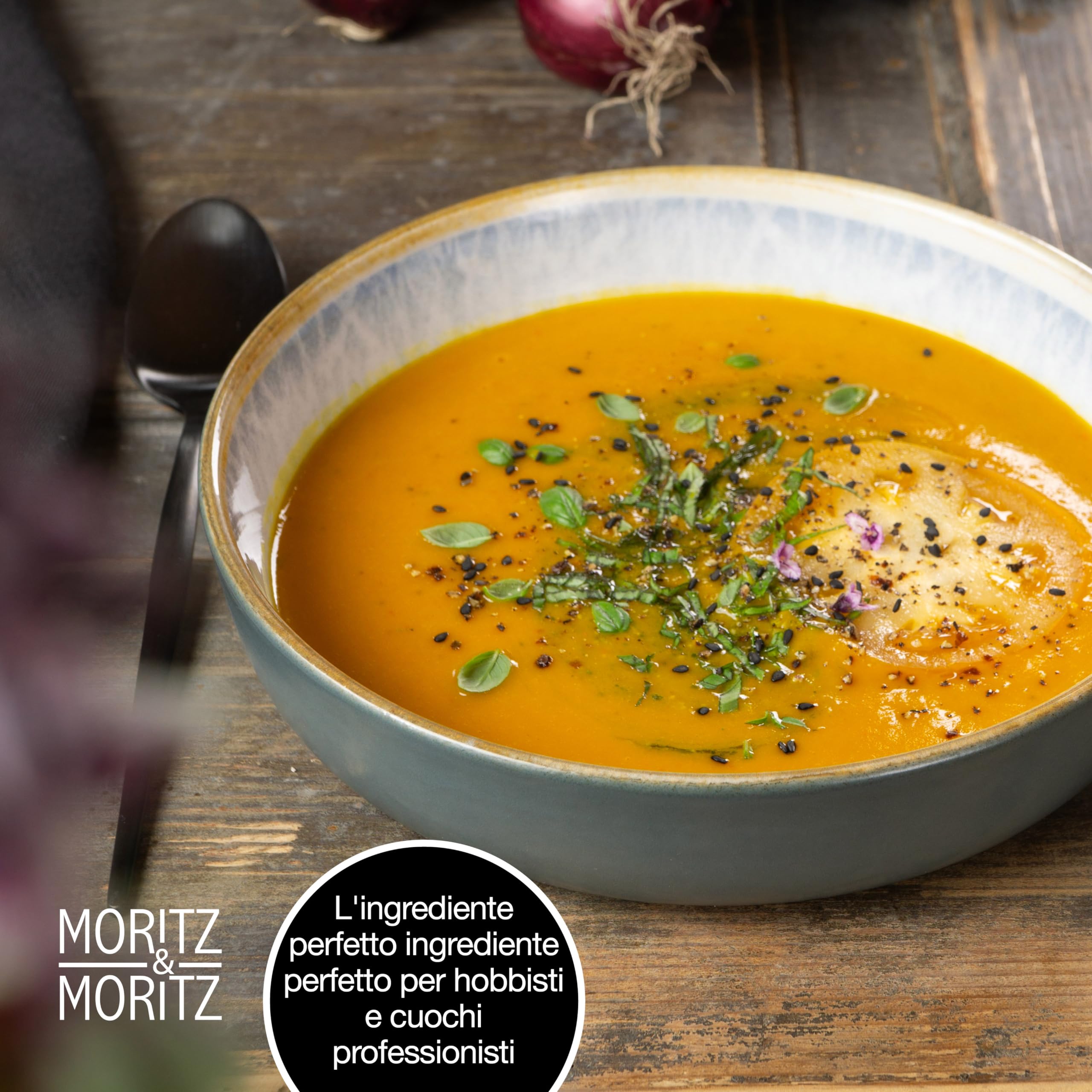 Moritz & Moritz TERRA 18 pz. Set di servizio piatti per 6 persone - Set di piatti servizio in porcellana Blu di alta qualità – Set piatti 6 persone con 6 piatti da pranzo