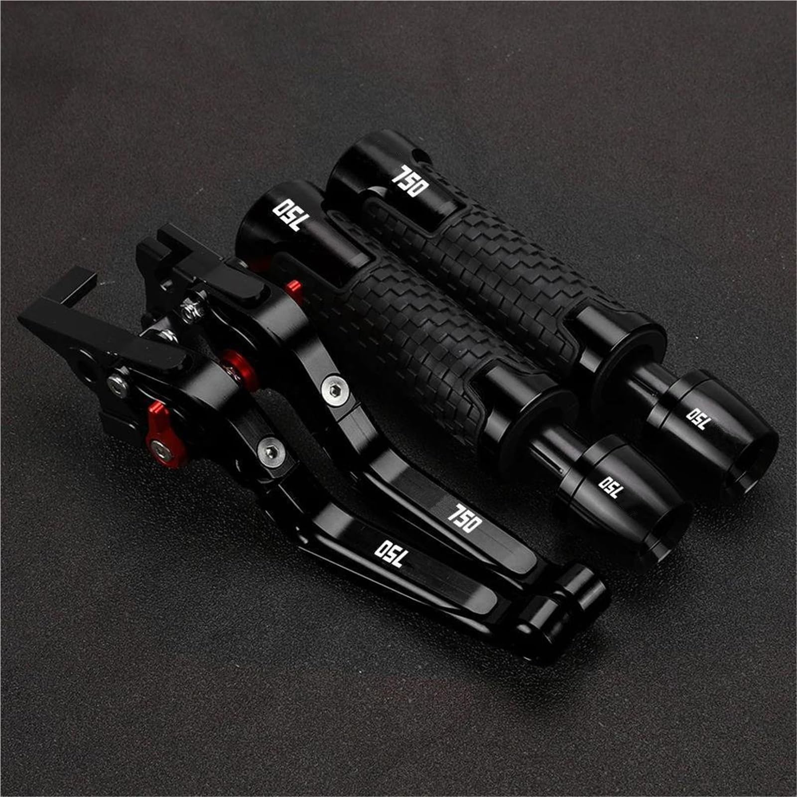 TGVSELPJ Motorcycle Part Motorcycle Handle Bar Extendable Folding Brake Clutch Lever Handlebar for Suzuki GSXR750 GSX R750 GSX-R750 1989-1995(Black1)