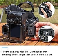 Vista 5 de JJC Deluxe Microfiber Camera Hand Strap, Secure Padded Camera Holder Wrist Strap for Canon Nikon Sony Fujifilm Olympus DSLR and Mirrorless, Must