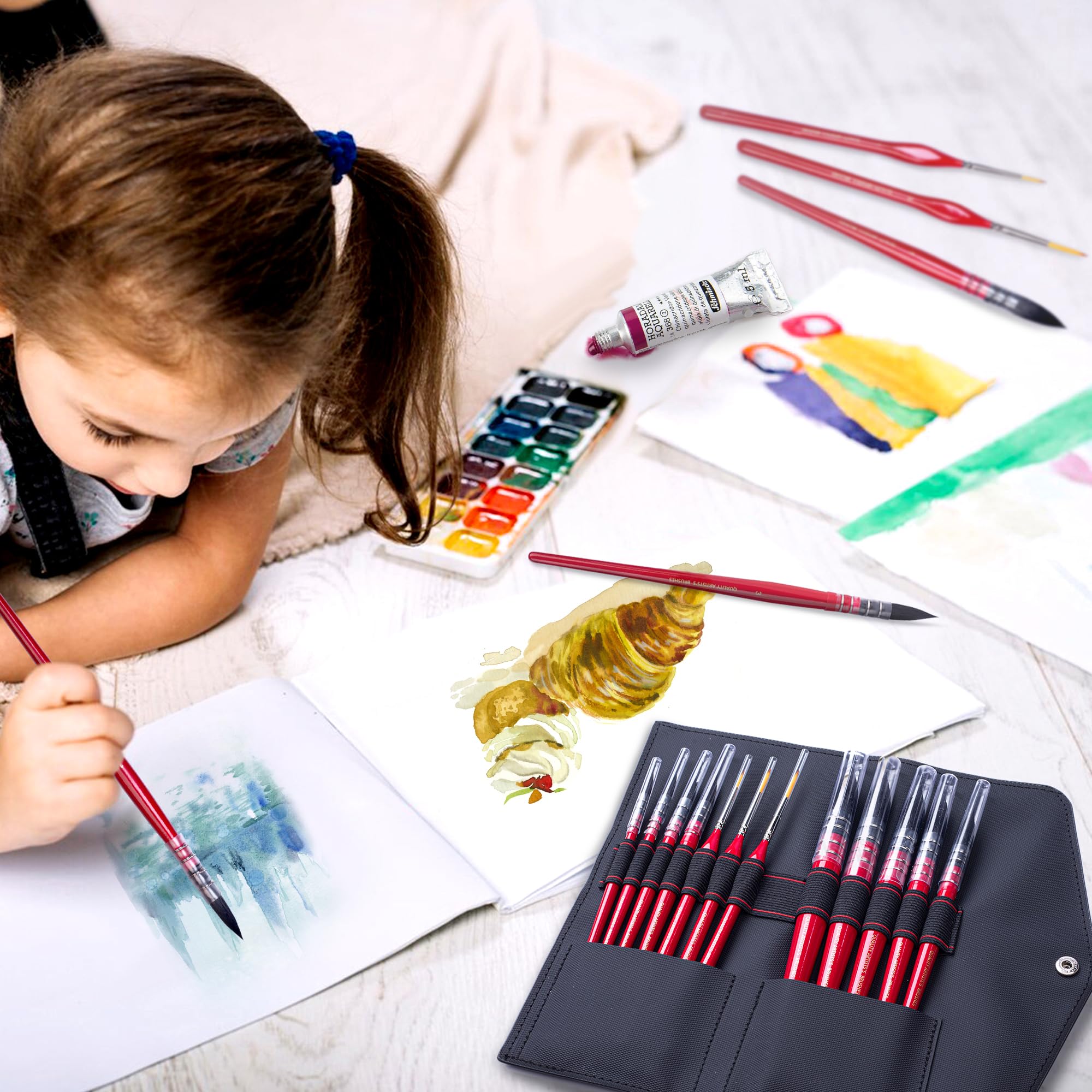Ensemble de pinceaux professionnels pour aquarelle