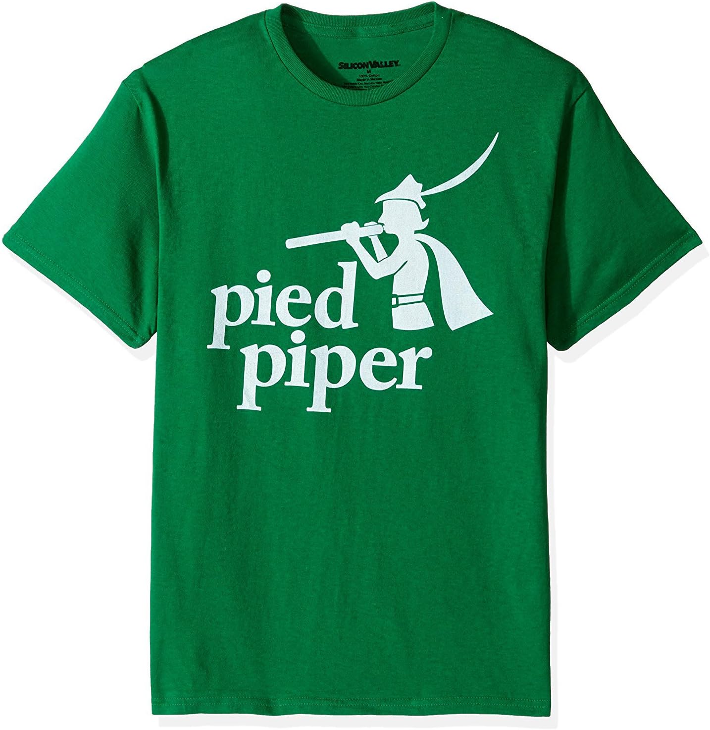 Silicon Valley Men's Original Pied Piper Logo T-Shirt (Kelly Green, 2XL)