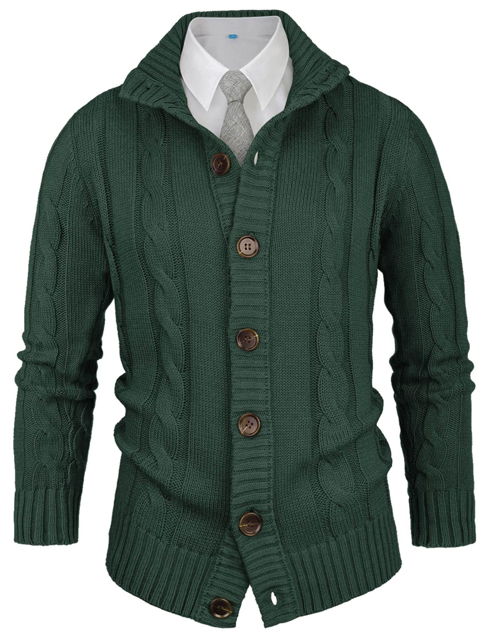 NITAGUT Strickjacken für Herren schlank Winter lässige Cardigans Herren Strickpullover Langarm warm