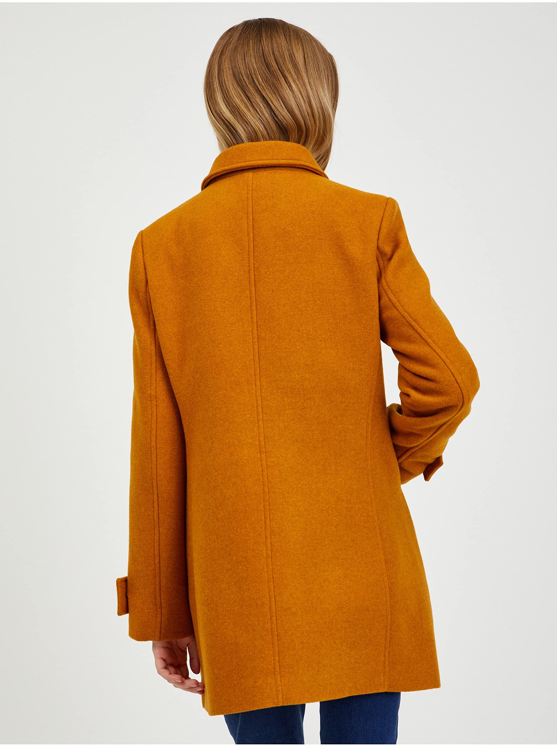 ORSAY Brauner Damen-Wintermantel mit Wolle Trendige Damenmäntel | Stilvolle Begleiter | Warme Wintermode | Modische Mäntel | Elegante Outerwear | Winterjacken | Klassische Mäntel L