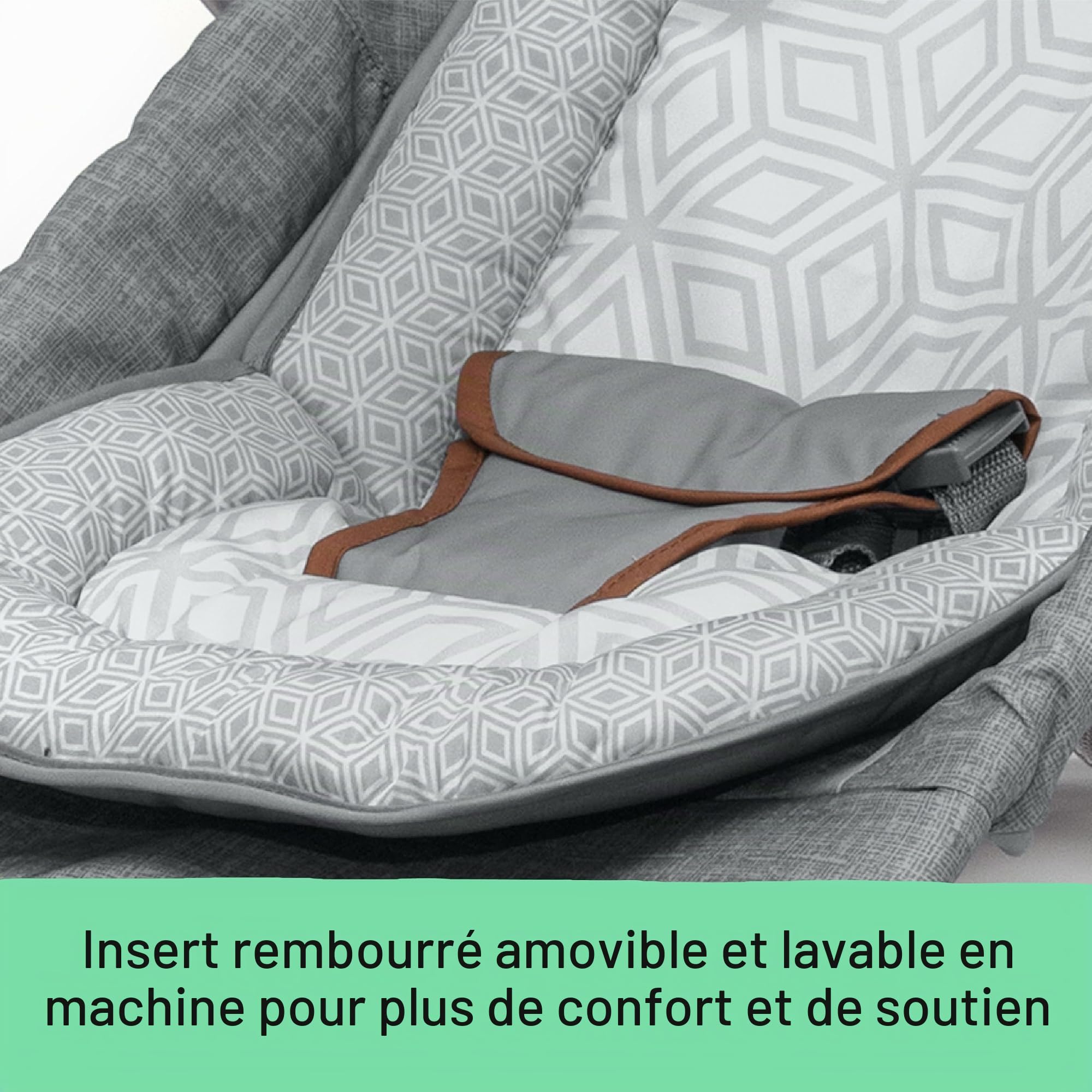 Summer Infant Summer Balancelle et sauteur Bouncer & Rocker Duo 2 en 1, balancelle et sauteur, pratiques, transport simple, avec jouets tout doux et vibrations apaisantes