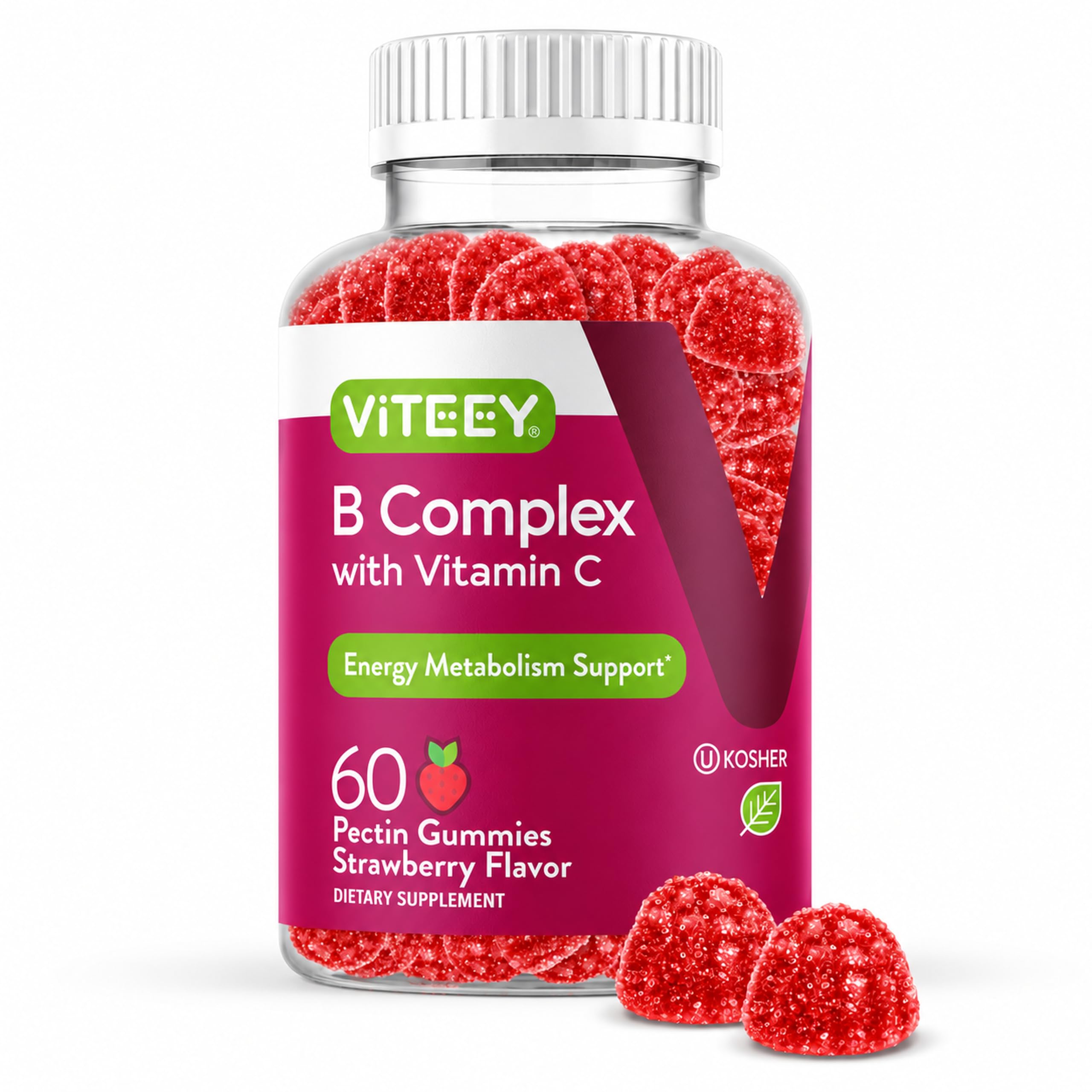 Viteey Vitamin B Complex Gummies with Vitamin C - 120 Count — Amazon image 7