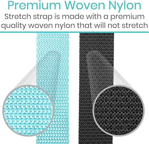 Miniatura 7 de Vive Correa elástica  Banda elástica para mejorar la flexibilidad  Estiramiento de la correa de yoga  Cinturón de ejercicios y terapia física para