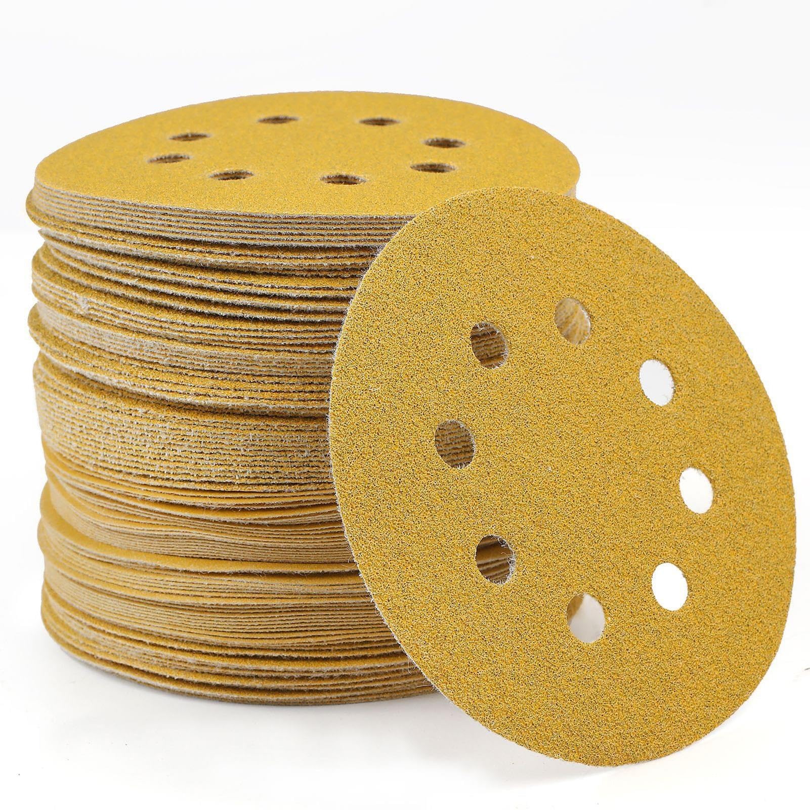 100 pièces Disques Abrasifs, grains 220# Grain Taille de 125mm Idéal