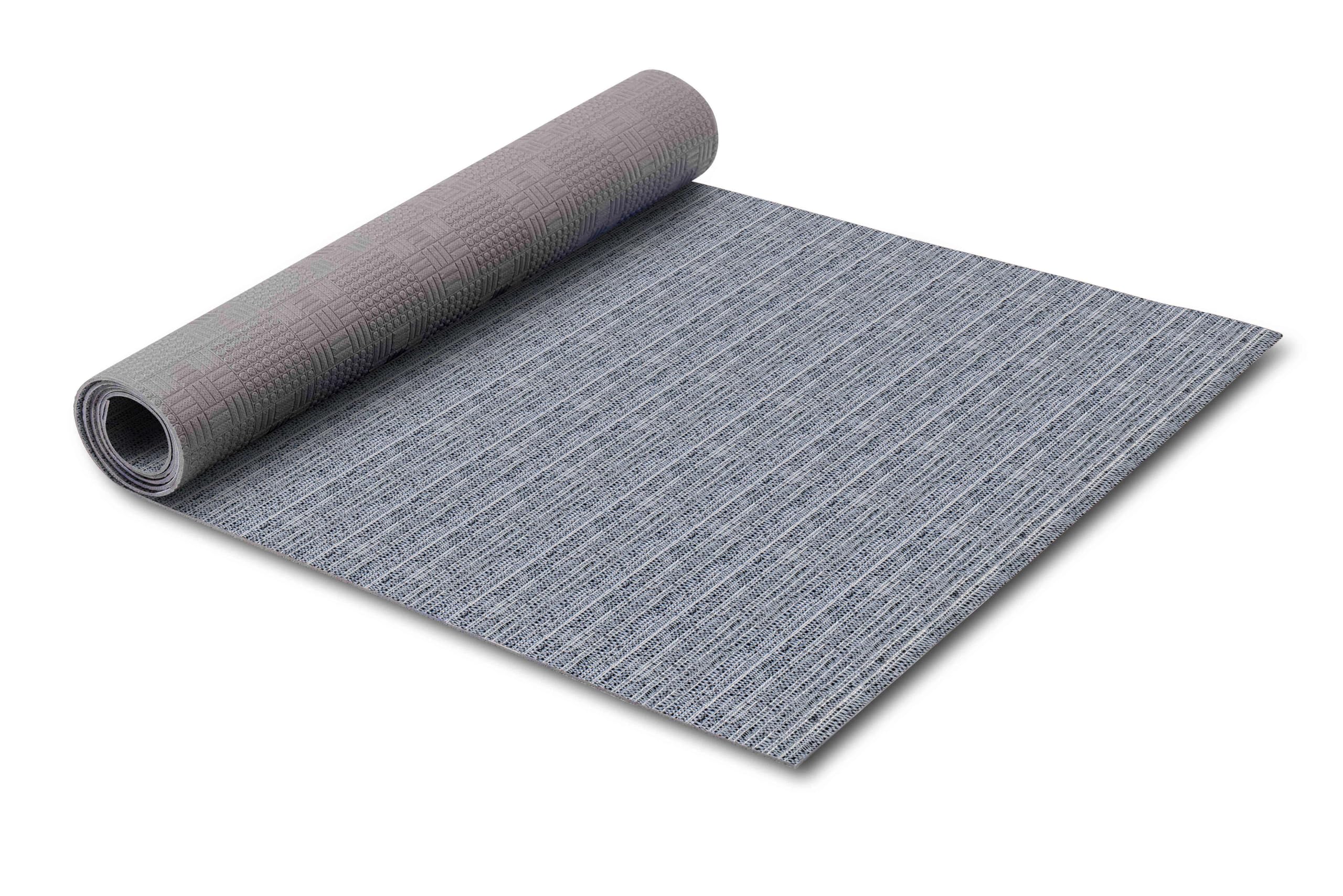 HomeLife Alfombra de cocina antideslizante y lavable, de vinilo, 52 x 200 cm, fabricada en Italia, alfombra antimanchas, de PVC, para interiores y exteriores, multicolor, gris melange, alfombras