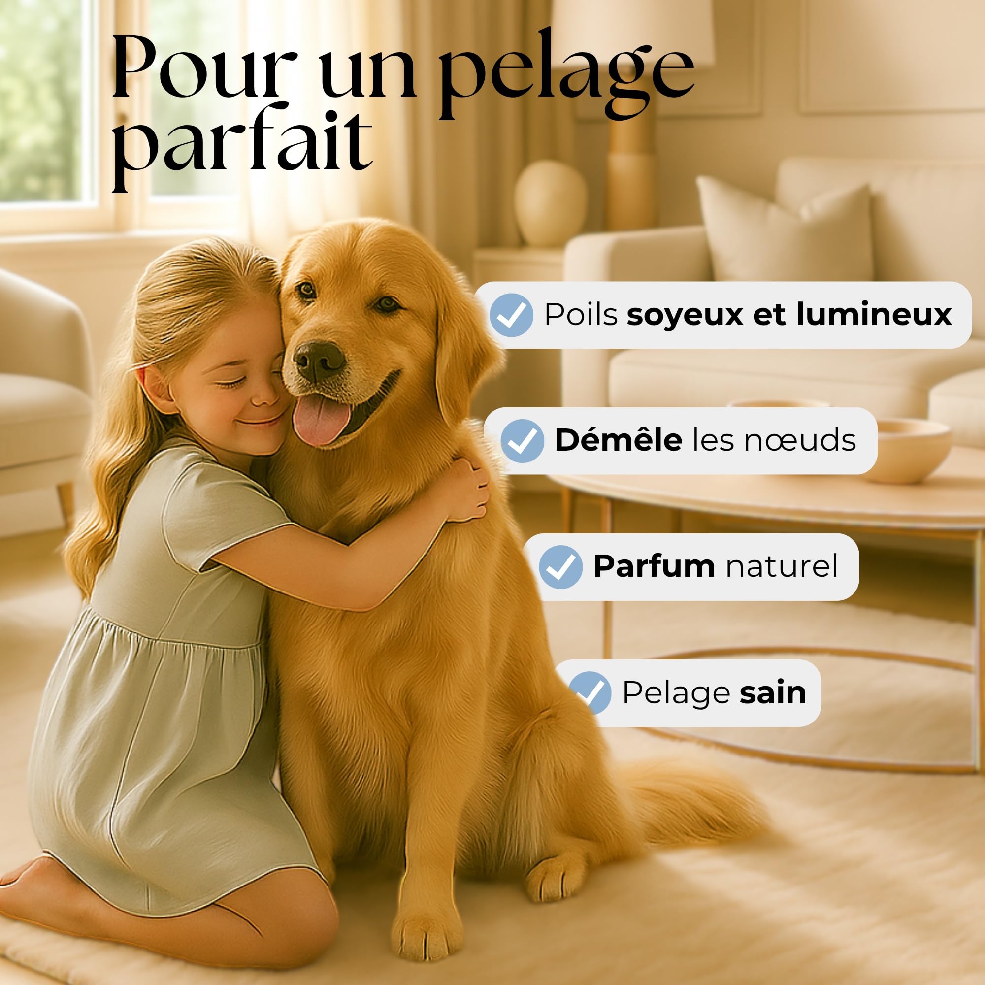 Baume pour Chiens 250ml – ASSOPET – Après-Shampoing Chien Naturel à l'huile d'Argan Bio et Aloe Vera Bio – Adoucissant, Démêlant et Brillant – Sûr, Doux, Vegan, Made in Italy