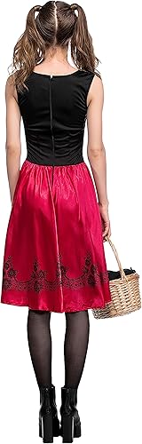 Miniatura 6 de Soyoekbt - Disfraz de Caperucita Roja, color rojo, para Halloween