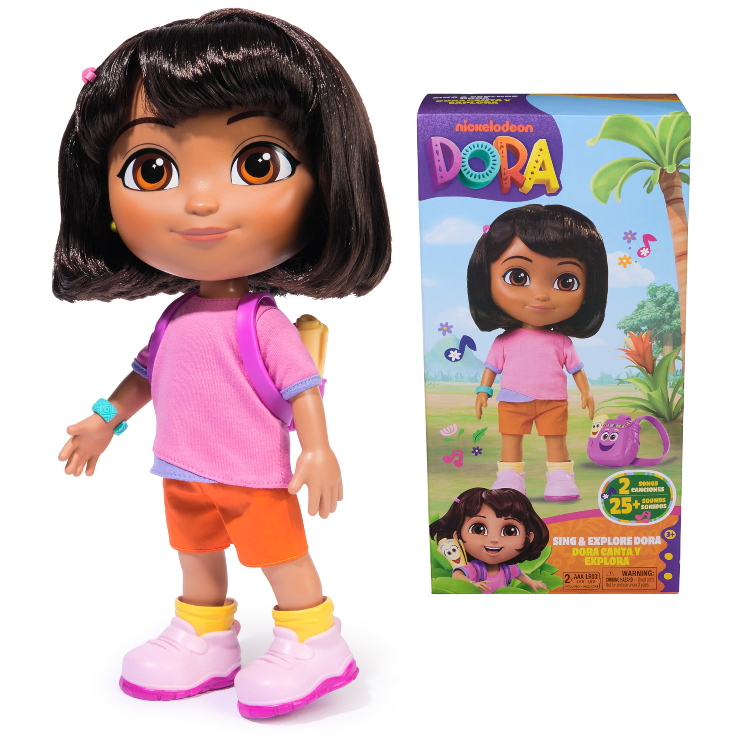 Dora, Sing & Explore Dora Doll with Music, Sound Effects Dora, Sing & Explore Dora Doll with Music, Sound Effects