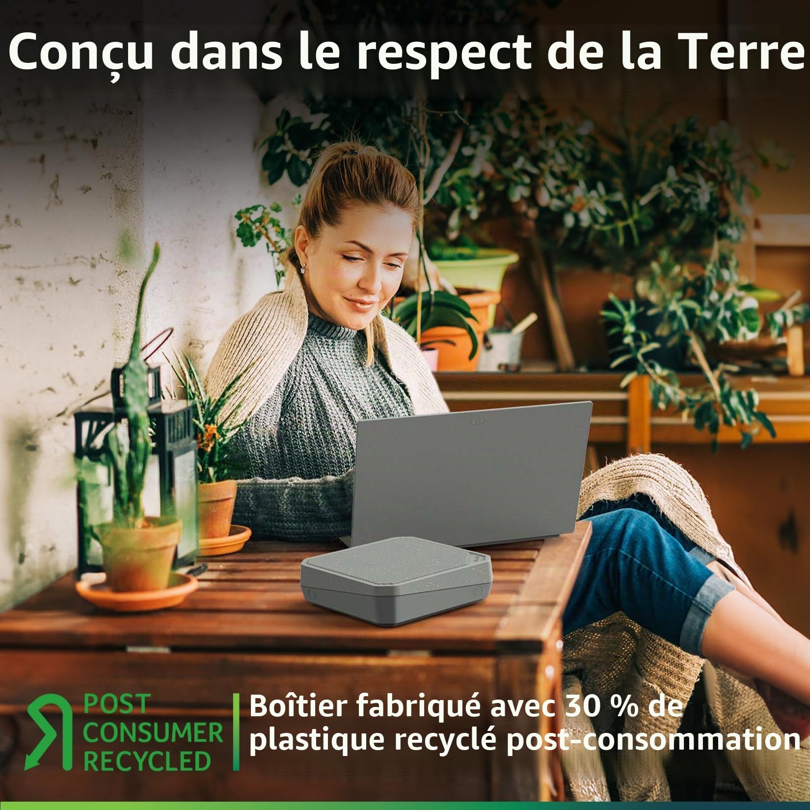 Routeur WiFi Acer Connect Vero W6m, WiFi 6E Jusqu'à 7.8 Gbps, Fabrication en Plastique recyclé PCR, Système Mesh