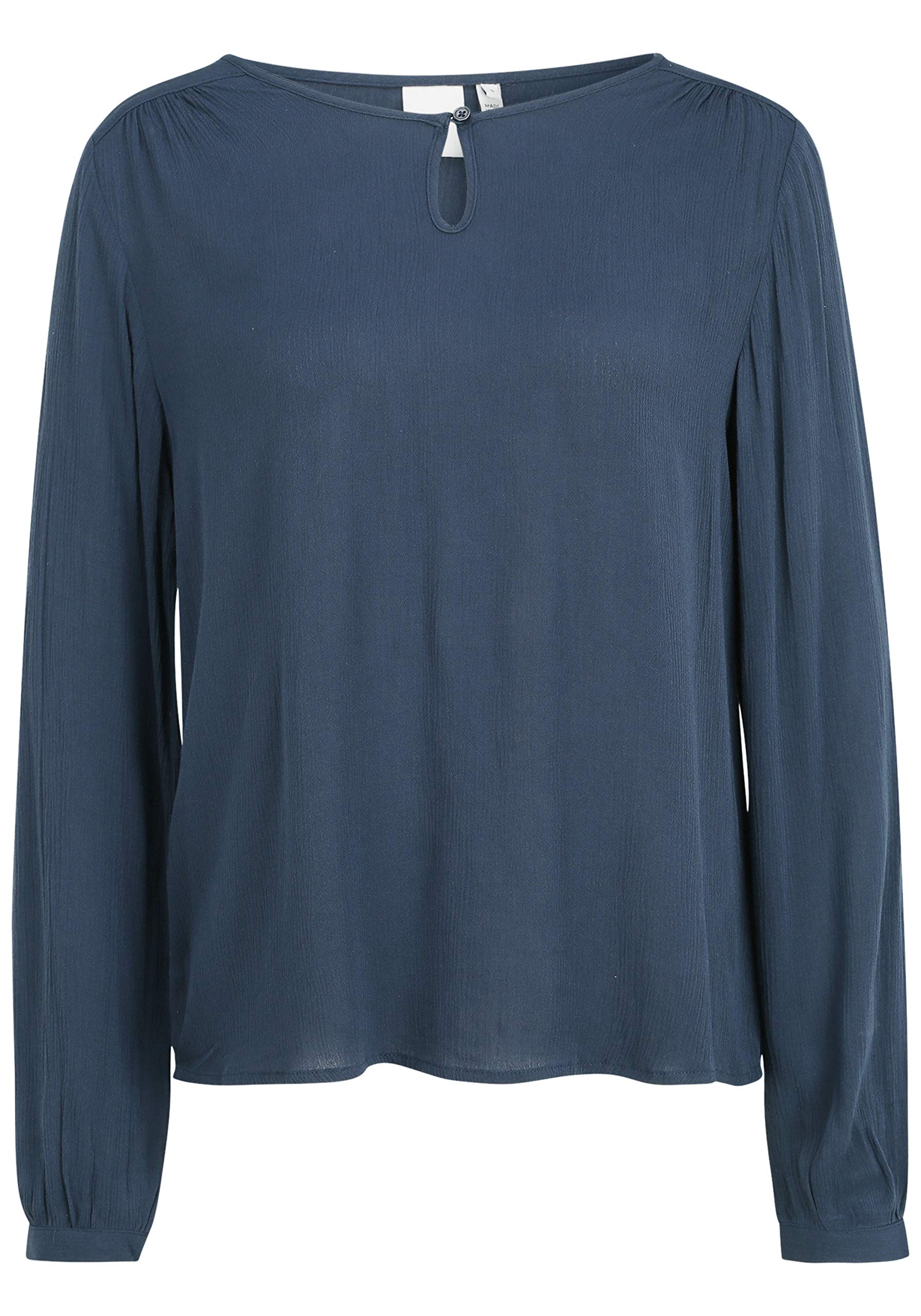 ICHI Women's Ihmarrakech Ls Blouse, Blue (Total Eclipse 14044), Medium